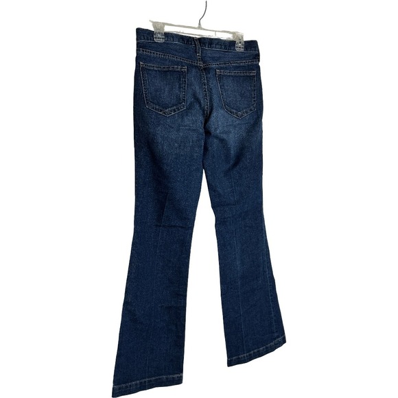 Gap Original Long and Lean Flare Bootcut Jeans Dark Wash Blue Womens 10 Regular - Picture 9 of 12